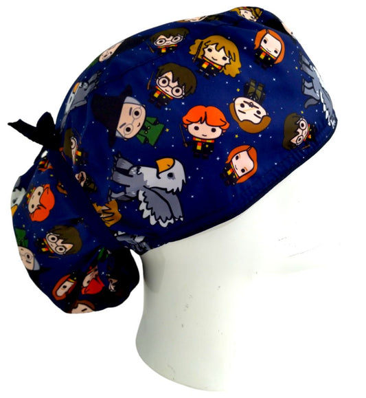 Gorro Quirúrgico Mujer y Portacarnet Harry Potter Azul - gorro antifluido para mujer Doctools - foto 2