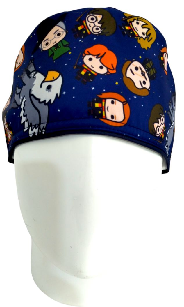 Gorro Quirúrgico Mujer y Portacarnet Harry Potter Azul - gorro antifluido para mujer Doctools - foto 3