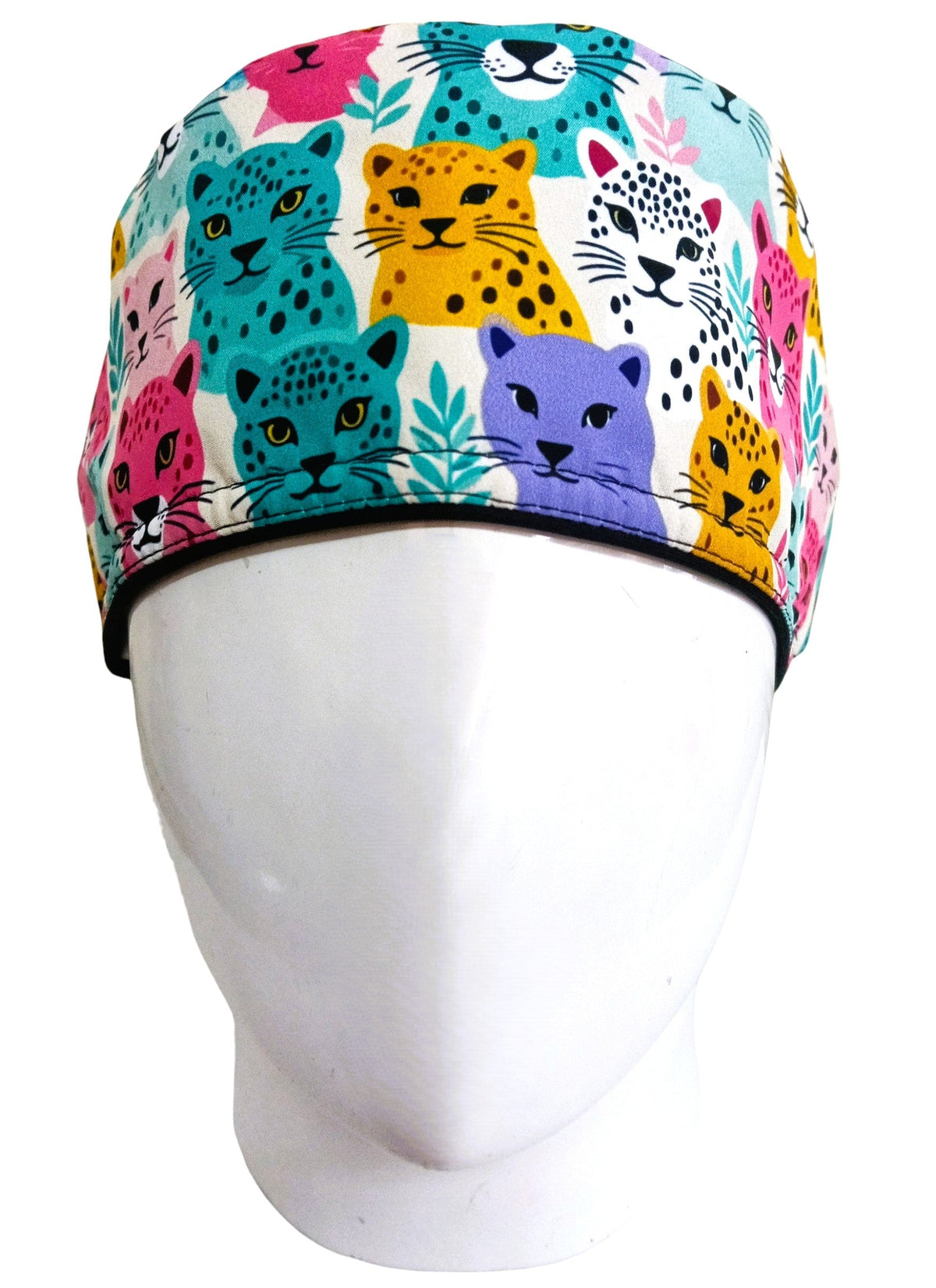 Gorro Quirúrgico Mujer y Portacarnet Leopardos - gorro antifluido para mujer Doctools - foto 3