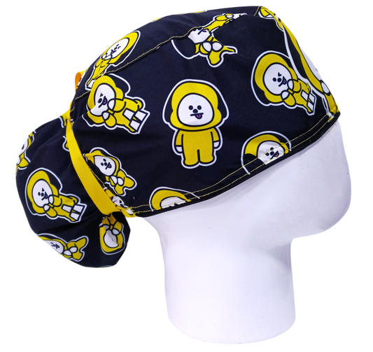 Gorro Quirúrgico Mujer y Portacarnet Chimmy BT21 - gorro antifluido para mujer Doctools - foto 2