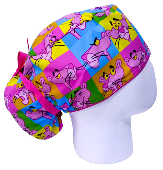 Gorro Quirúrgico Mujer y Portacarnet Pantera Caritas - gorro antifluido para mujer Doctools - foto 2