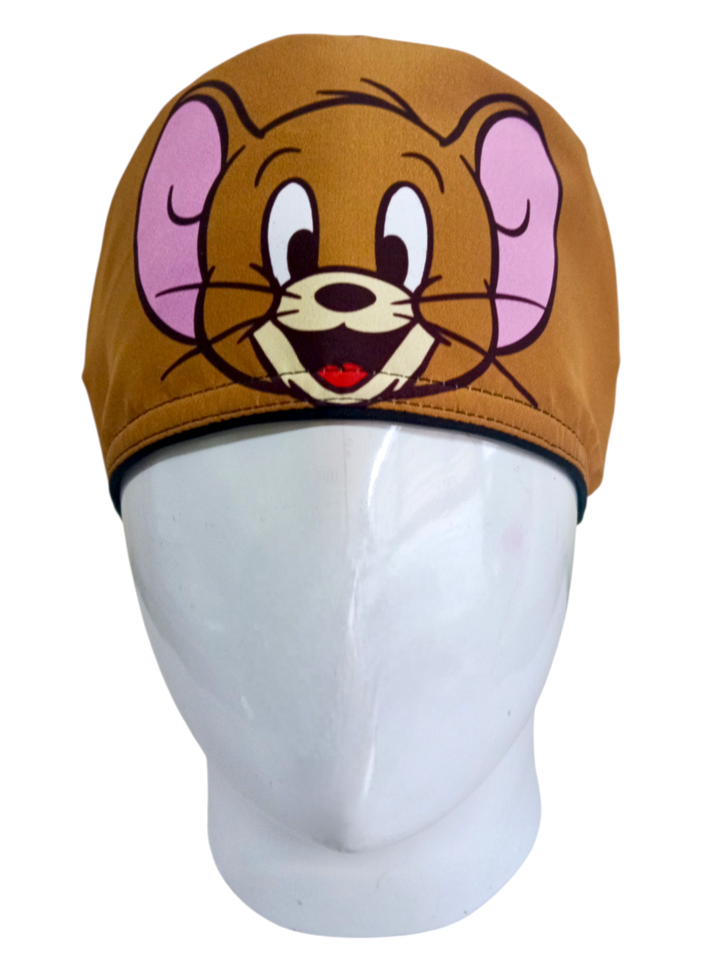 Gorro Quirúrgico Mujer y Portacarnet Jerry Café - gorro antifluido para mujer Doctools - foto 3