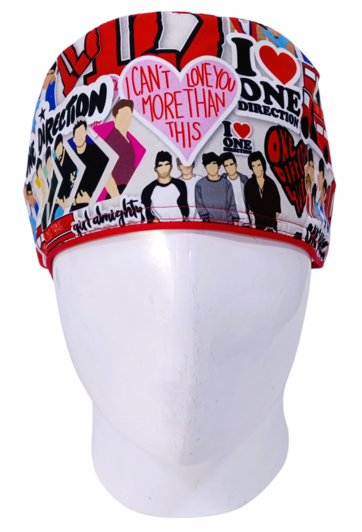 Gorro Quirúrgico Mujer y Portacarnet One Direction - gorro antifluido para mujer Doctools - foto 3