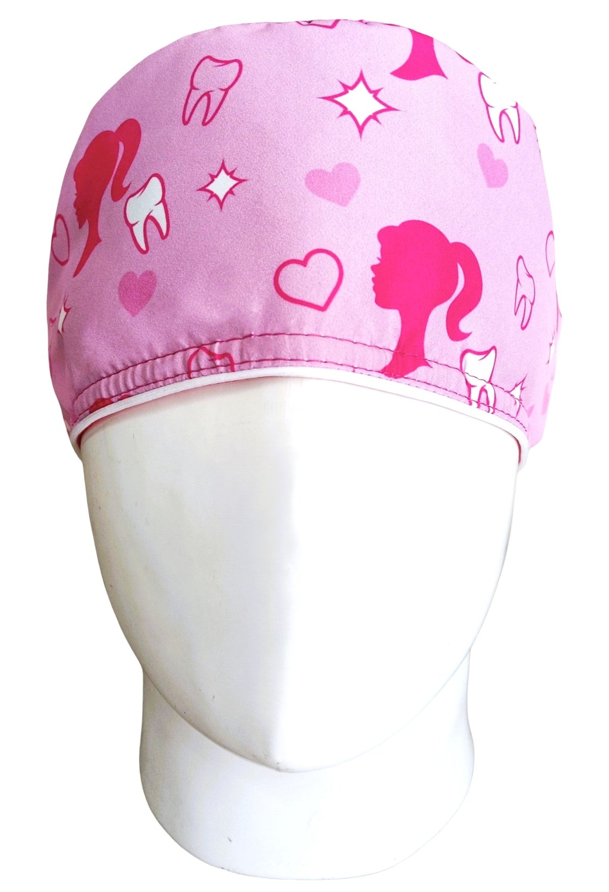 Gorro Quirúrgico Mujer y Portacarnet Barbie Dental - gorro antifluido para mujer Doctools - foto 3