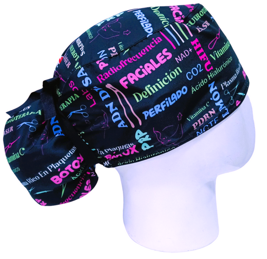Gorro Quirúrgico Mujer y Portacarnet Medicina Estética - gorro antifluido para mujer Doctools - foto 2