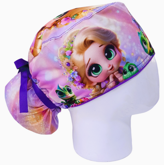 Gorro Quirúrgico Mujer y Portacarnet Rapunzel Enredados - gorro antifluido para mujer Doctools - foto 2