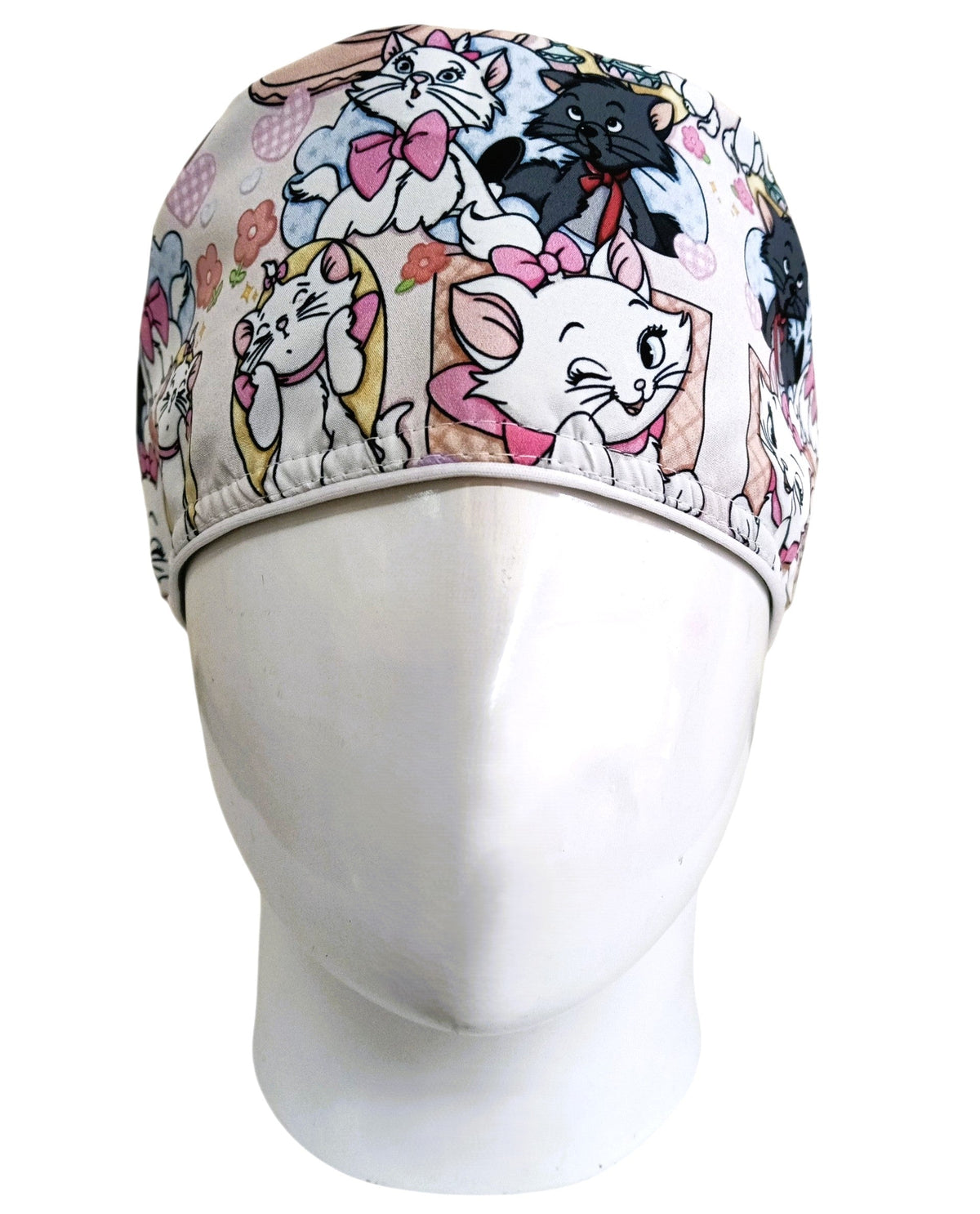 Gorro Quirúrgico Mujer y Portacarnet Marie Gata Flores - gorro antifluido para mujer Doctools - foto 3