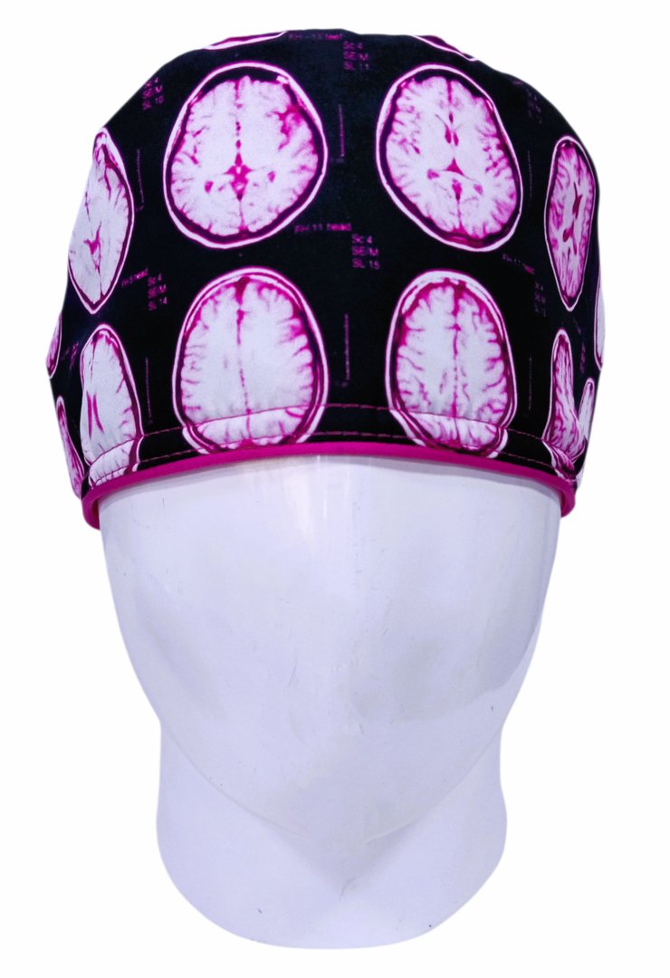 Gorro Quirúrgico Mujer y Portacarnet Resonancia Fucsia - gorro antifluido para mujer Doctools - foto 3