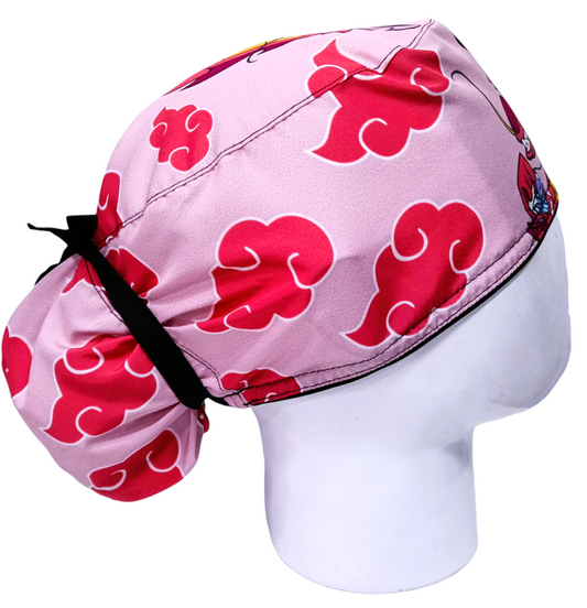 Gorro Quirúrgico Mujer y Portacarnet Mushu Rosa - gorro antifluido para mujer Doctools - foto 2