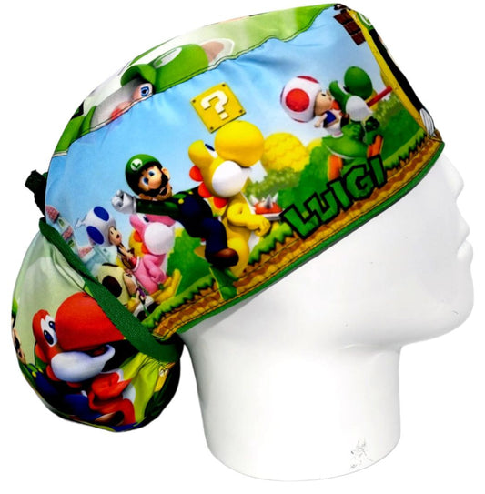 Gorro Quirúrgico Mujer y Portacarnet Luigi Verde - gorro antifluido para mujer Doctools - foto 2
