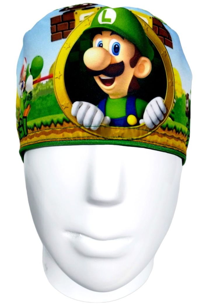 Gorro Quirúrgico Mujer y Portacarnet Luigi Verde - gorro antifluido para mujer Doctools - foto 3