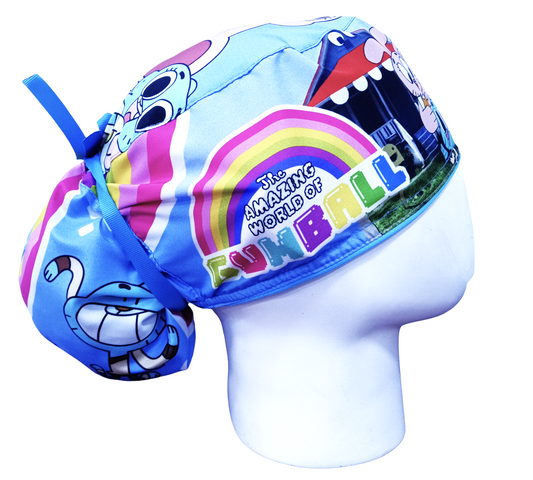 Gorro Quirúrgico Mujer y Portacarnet El Increíble Mundo de Gumball - gorro antifluido para mujer Doctools - foto 2