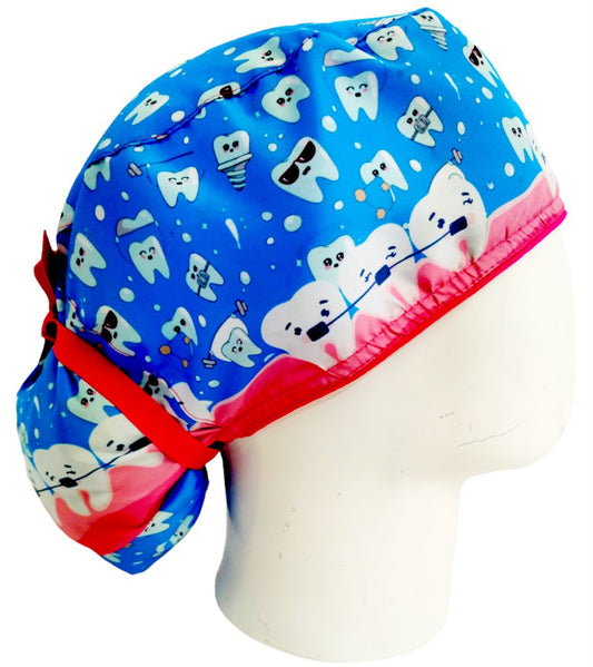 Gorro Quirúrgico Mujer y Portacarnet Ortodoncia - gorro antifluido para mujer Doctools - foto 2