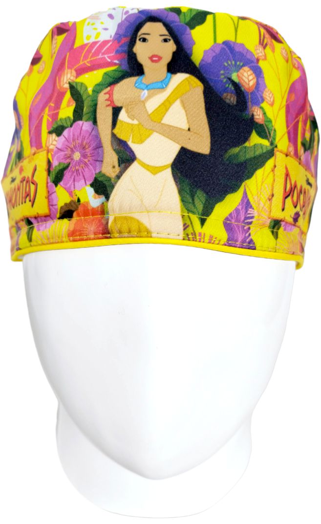 Gorro Quirúrgico Mujer y Portacarnet Pocahontas Amarillo - gorro antifluido para mujer Doctools - foto 3