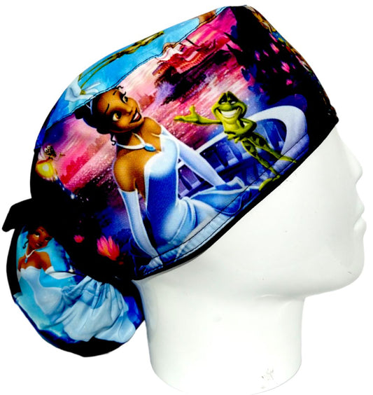 Gorro Quirúrgico Mujer y Portacarnet La Princesa y el Sapo - gorro antifluido para mujer Doctools - foto 2