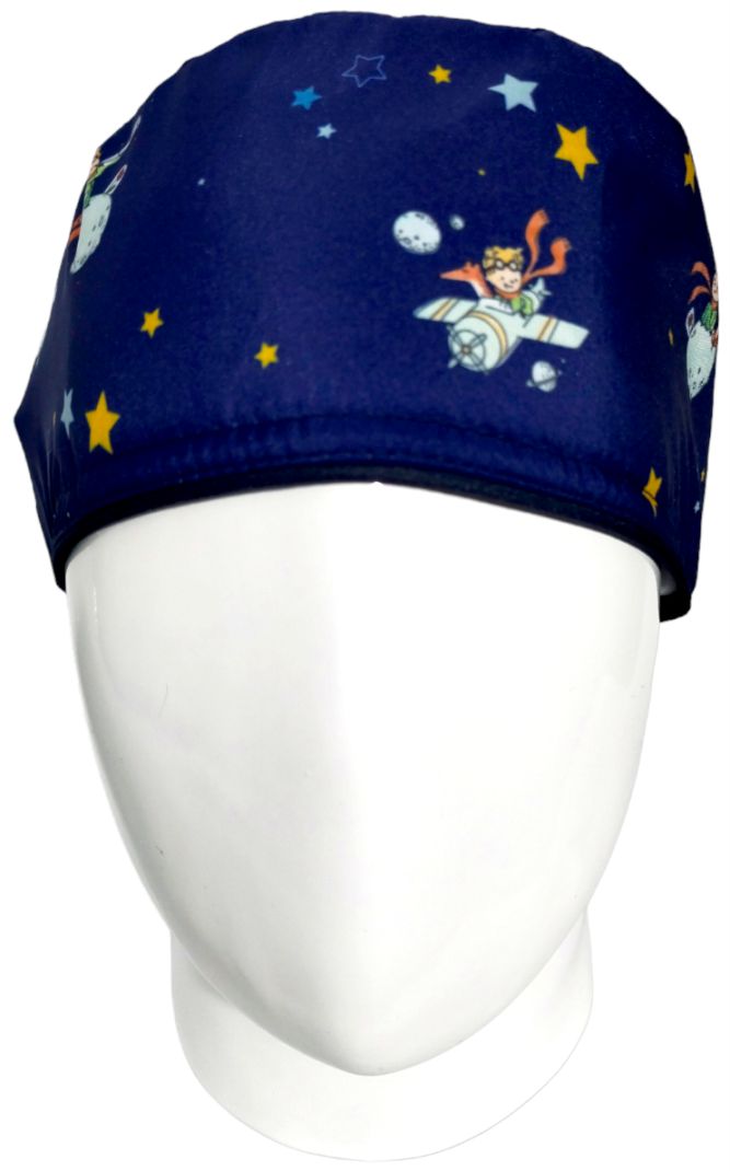 Gorro Quirúrgico Mujer y Portacarnet Principito Azul - gorro antifluido para mujer Doctools - foto 3