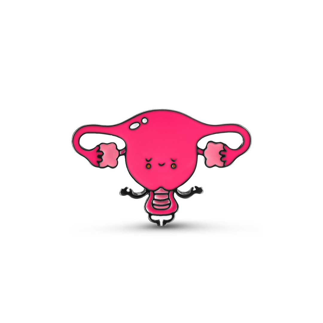 Uterine Love Metal Pin