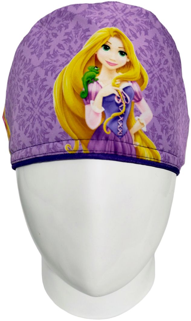 Gorro Quirúrgico Mujer y Portacarnet Rapunzel Morada - gorro antifluido para mujer Doctools - foto 3