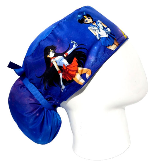 Gorro Quirúrgico Mujer y Portacarnet Sailor Moon Friends - gorro antifluido para mujer Doctools - foto 2