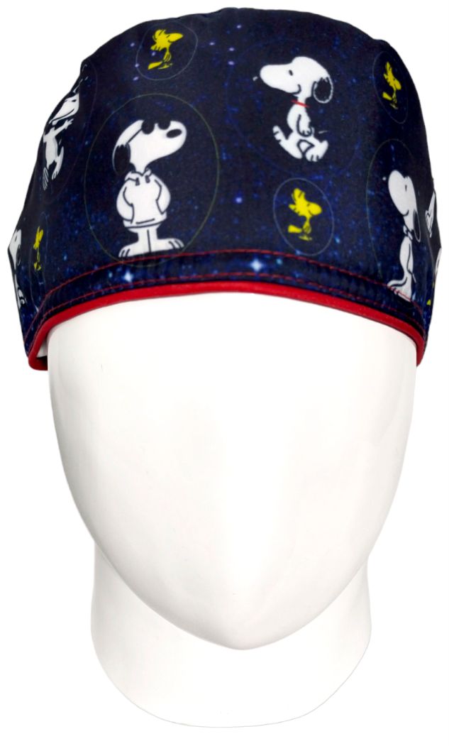 Gorro Quirúrgico Mujer y Portacarnet Snoopy Azul - gorro antifluido para mujer Doctools - foto 3