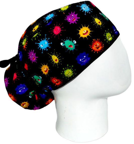 Gorro Quirúrgico Mujer y Portacarnet Virus - gorro antifluido para mujer Doctools - foto 2
