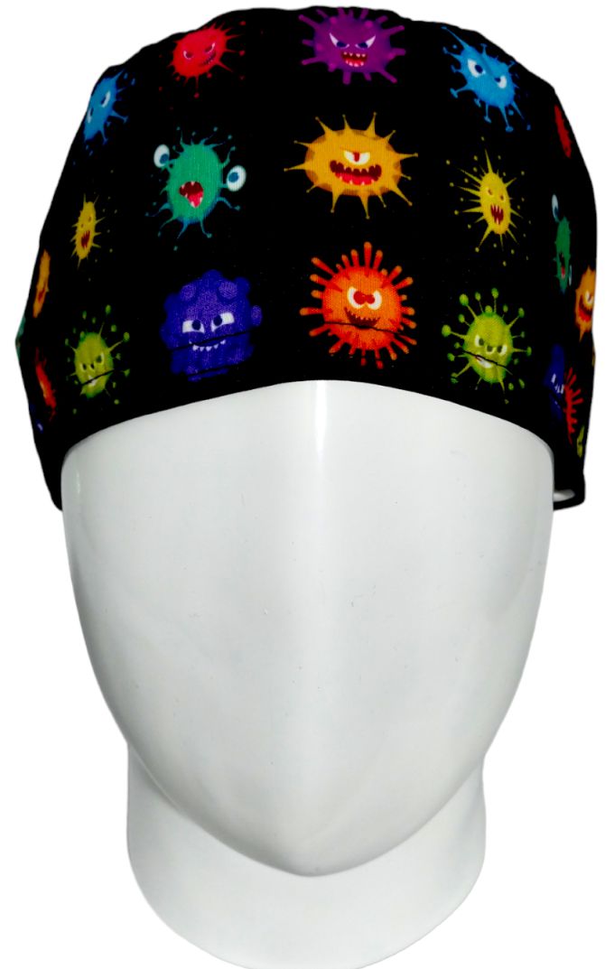 Gorro Quirúrgico Mujer y Portacarnet Virus - gorro antifluido para mujer Doctools - foto 3