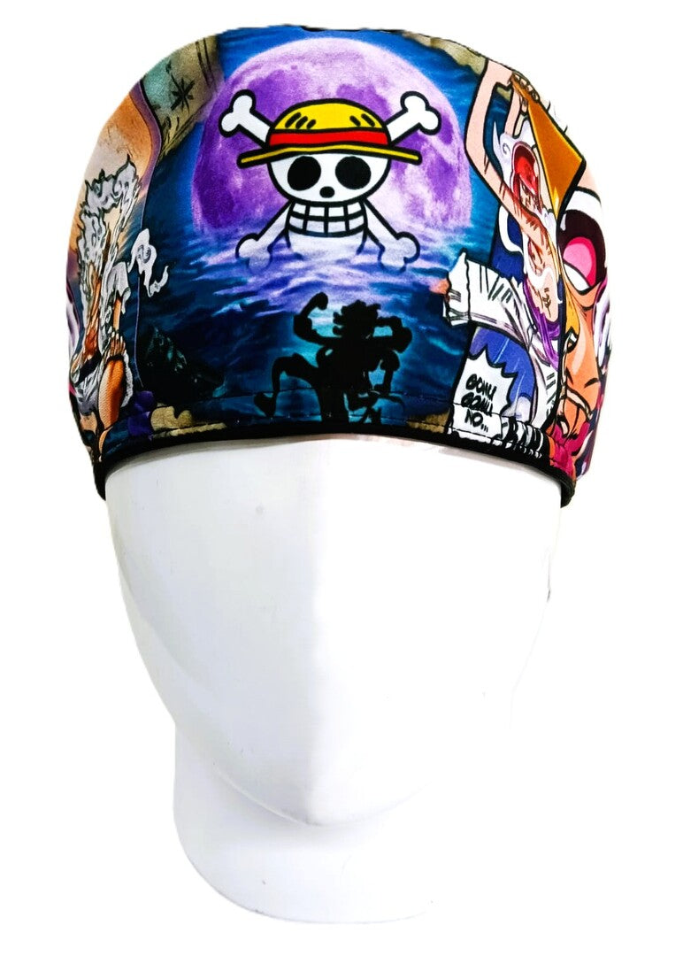 Gorro Quirúrgico Mujer y Portacarnet One Piece Animado - gorro antifluido para mujer Doctools - foto 3