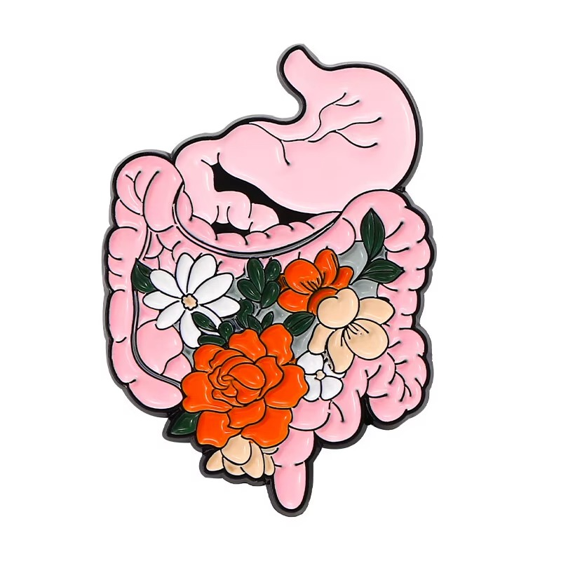 Inner Garden Digestive Metal Pin