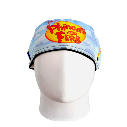 Gorro Quirúrgico Mujer y Portacarnet Phineas y Ferb - gorro antifluido para mujer Doctools - foto 3