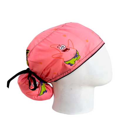 Gorro Quirúrgico Mujer y Portacarnet Patricio Estrella Rosa - gorro antifluido para mujer Doctools - foto 2