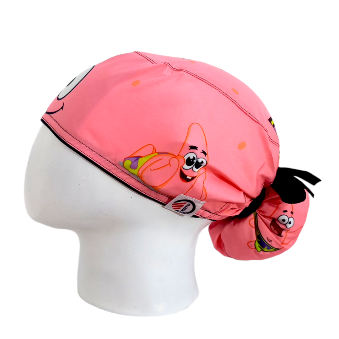 Gorro Quirúrgico Mujer y Portacarnet Patricio Estrella Rosa - gorro antifluido para mujer Doctools - foto 1