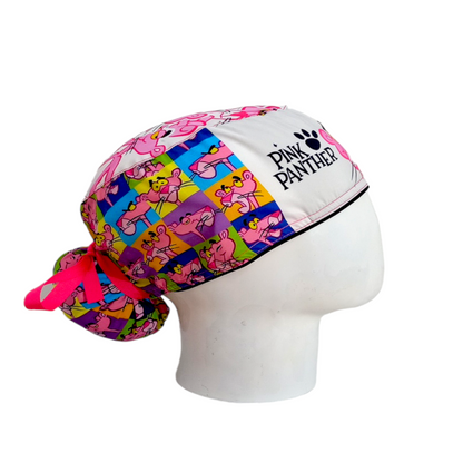 Gorro Quirúrgico Mujer y Portacarnet Pantera Rosa Cuadros - gorro antifluido para mujer Doctools - foto 2