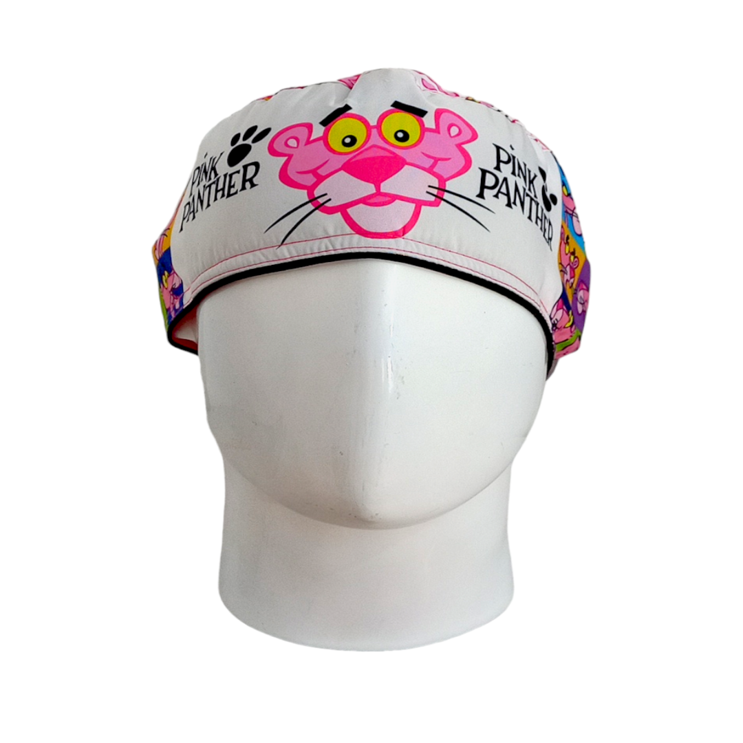 Gorro Quirúrgico Mujer y Portacarnet Pantera Rosa Cuadros - gorro antifluido para mujer Doctools - foto 3