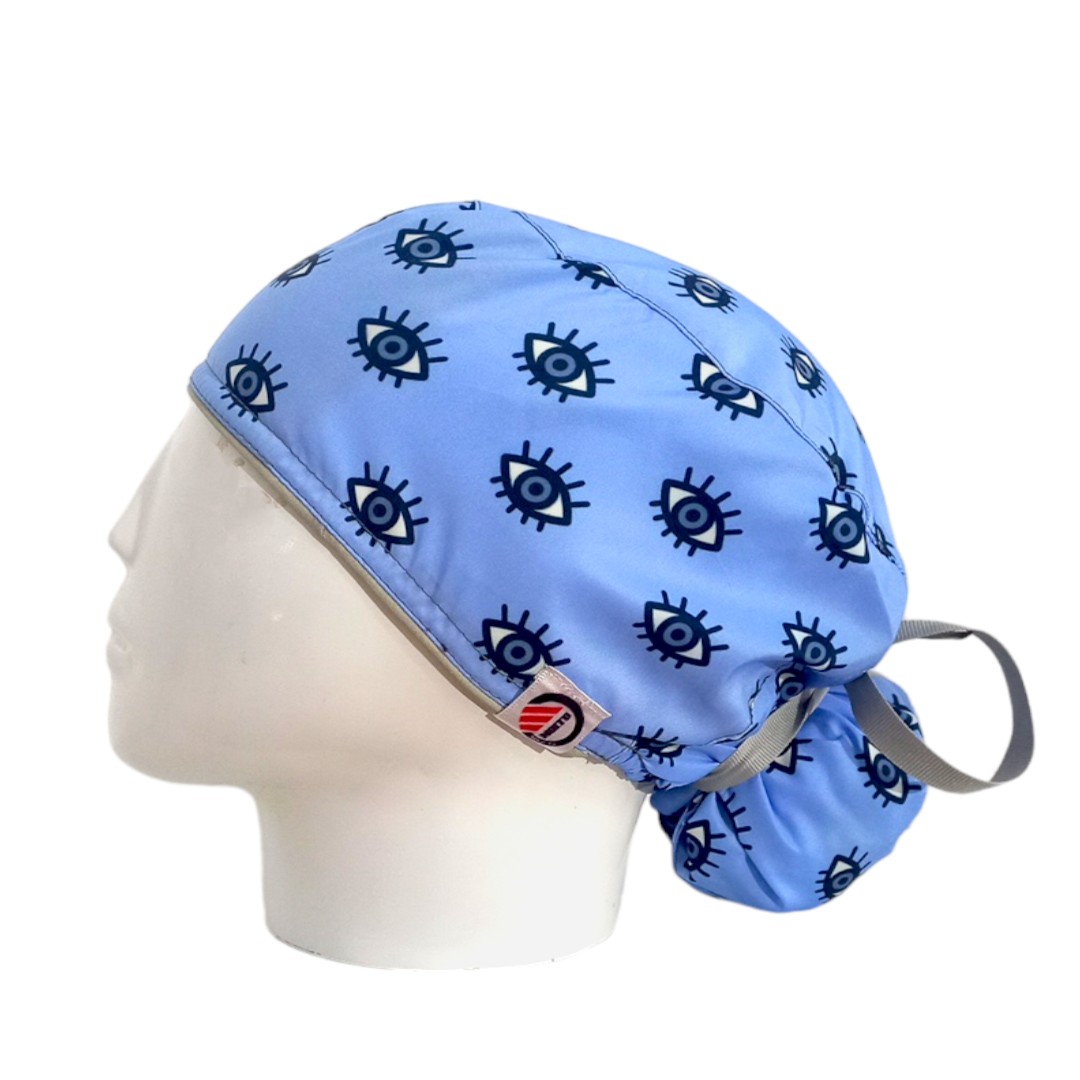 Gorro Quirúrgico Mujer y Portacarnet Ojo Turco - gorro antifluido para mujer Doctools - foto 1