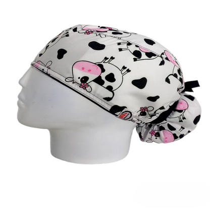 Gorro Quirúrgico Mujer y Portacarnet Vaquita - gorro antifluido para mujer Doctools - foto 1