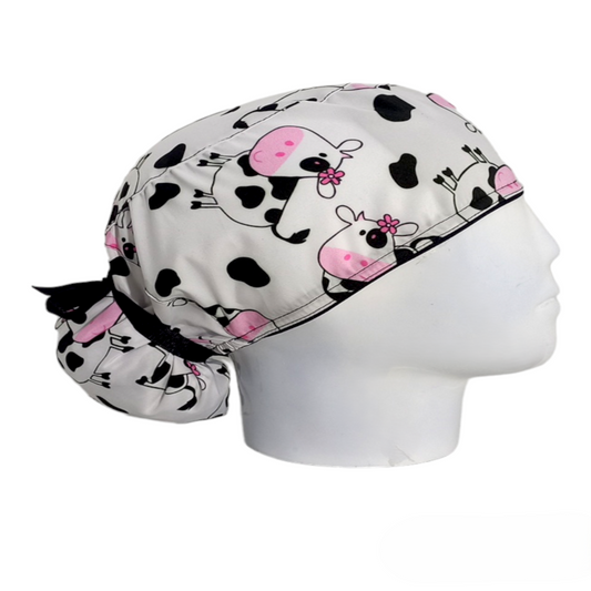 Gorro Quirúrgico Mujer y Portacarnet Vaquita - gorro antifluido para mujer Doctools - foto 2