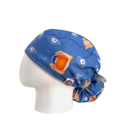 Gorro Quirúrgico Mujer y Portacarnet Ojo Humano - gorro antifluido para mujer Doctools - foto 1