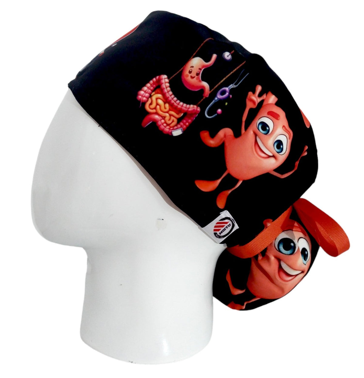 Gorro Quirúrgico Mujer y Portacarnet Gastroenterología Negro - gorro antifluido para mujer Doctools - foto 1