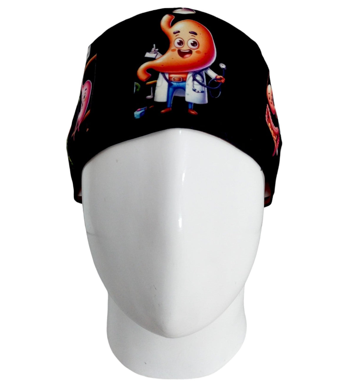 Gorro Quirúrgico Mujer y Portacarnet Gastroenterología Negro - gorro antifluido para mujer Doctools - foto 3