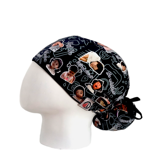 Gorro Quirúrgico Mujer y Portacarnet Niña Coreana - gorro antifluido para mujer Doctools - foto 1