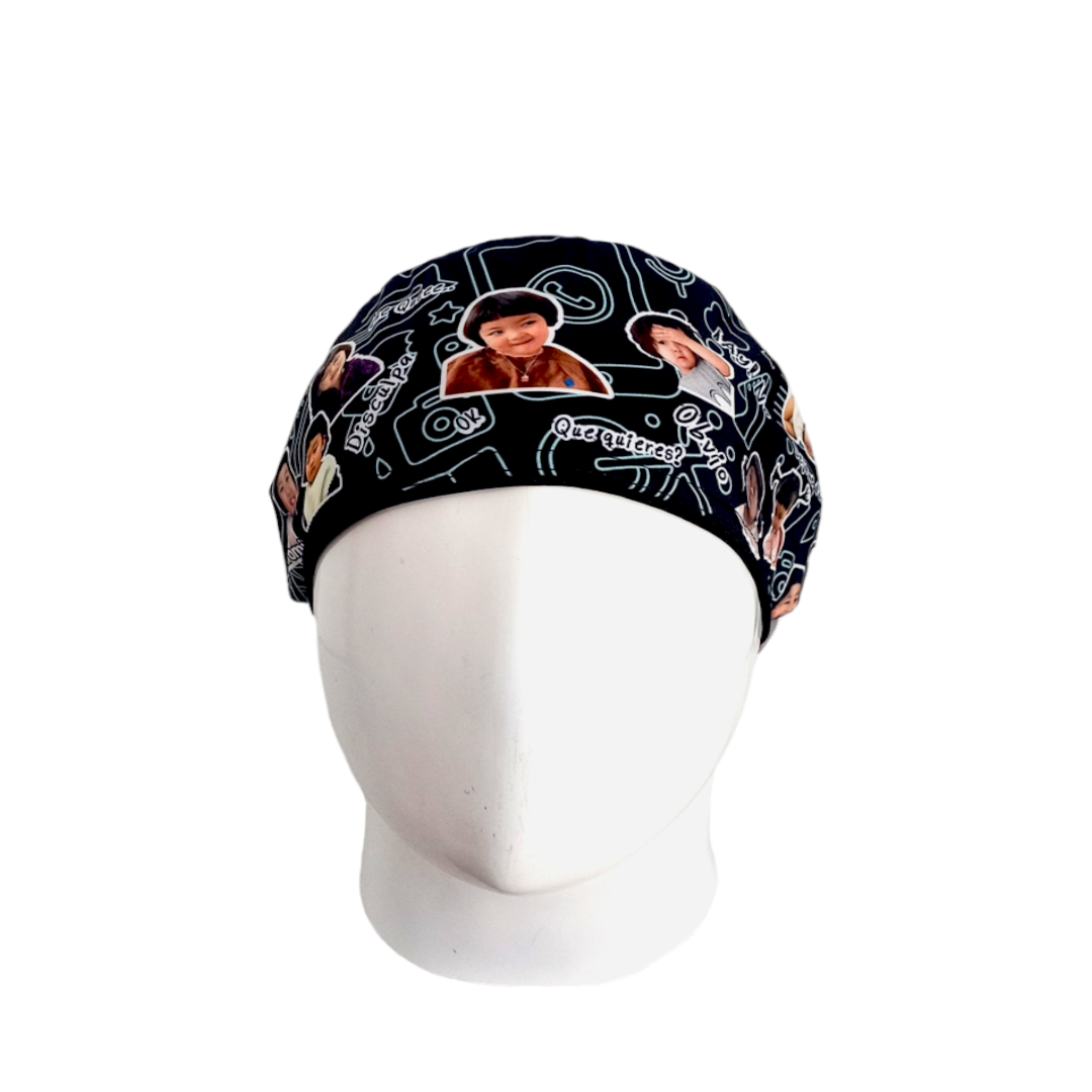 Gorro Quirúrgico Mujer y Portacarnet Niña Coreana - gorro antifluido para mujer Doctools - foto 3