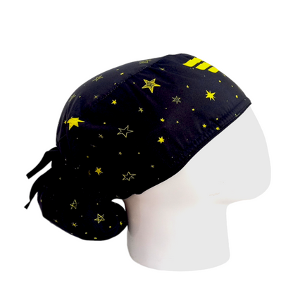 Gorro Quirúrgico Mujer y Portacarnet Mujer Maravilla Negro - gorro antifluido para mujer Doctools - foto 2