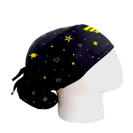 Gorro Quirúrgico Mujer y Portacarnet Mujer Maravilla Negro - gorro antifluido para mujer Doctools - foto 2