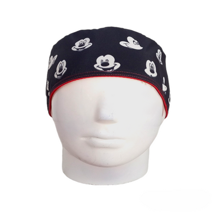 Gorro Quirúrgico Mujer y Portacarnet Mickey Negro Caritas - gorro antifluido para mujer Doctools - foto 3