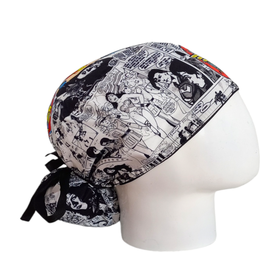 Gorro Quirúrgico Mujer y Portacarnet Mujer Maravilla Historieta - gorro antifluido para mujer Doctools - foto 2