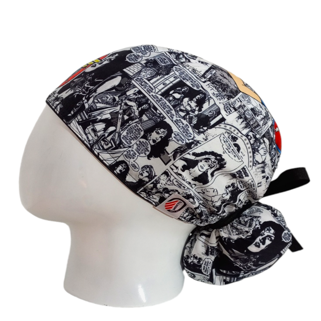 Gorro Quirúrgico Mujer y Portacarnet Mujer Maravilla Historieta - gorro antifluido para mujer Doctools - foto 1