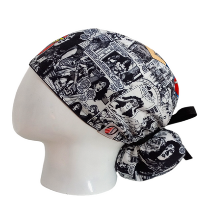 Gorro Quirúrgico Mujer y Portacarnet Mujer Maravilla Historieta - gorro antifluido para mujer Doctools - foto 1