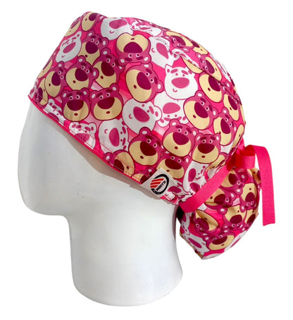 Gorro Quirúrgico Mujer y Portacarnet Osito Lotso Toy Story - gorro antifluido para mujer Doctools - foto 1