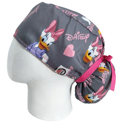 Gorro Quirúrgico Mujer y Portacarnet Daisy Gris - gorro antifluido para mujer Doctools - foto 1