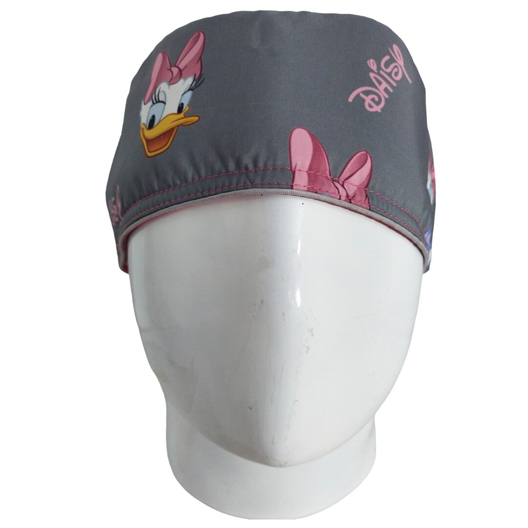 Gorro Quirúrgico Mujer y Portacarnet Daisy Gris - gorro antifluido para mujer Doctools - foto 3